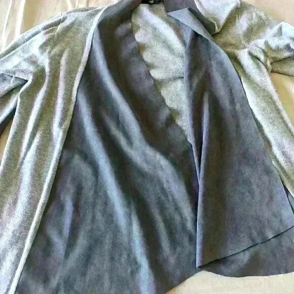 Conrad C Collection, Suede Cardigan, Grey, Size XS - Picture 7 of 7